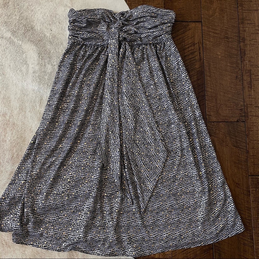 Express Strapless Tie Front Dress